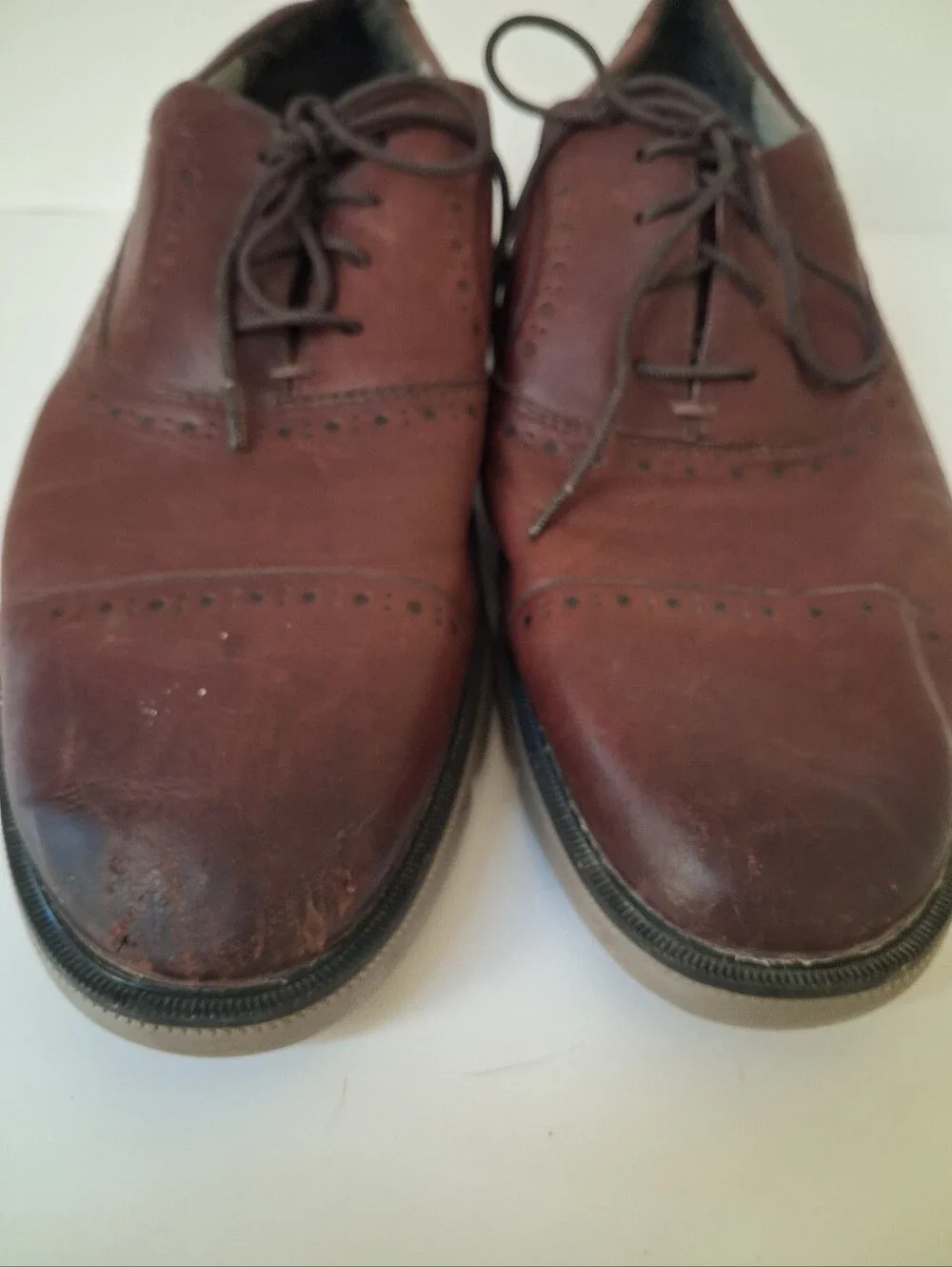 Johnston & Murphy Smart Degree Waterproof Brown Leather Wingtip Oxfords Men's